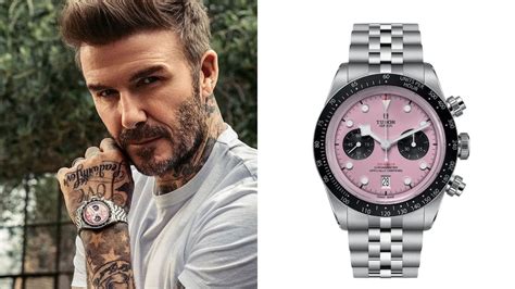 david beckham tudor royal|tudor pink chrono for sale.